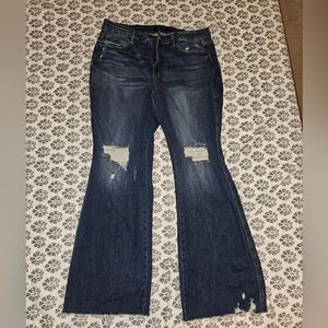 Judy Blue Frayed Hem flare jeans
